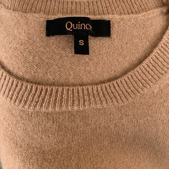 Quince 100% Mongolian Cashmere Crewneck Sweater Size S Camel - Picture 4 of 6